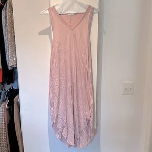 Z Supply XS REVERIE SLUB MIDI DRESS Pale Pink